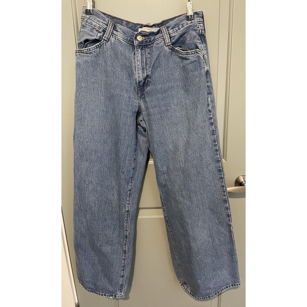 Levis '94 Baggy Wide Leg Jeans Womens 28x31 Medium Wash High Rise 100% Cotton